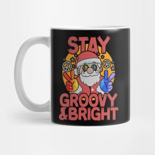 Stay Groovy and Bright - Groovy Christmas Mug